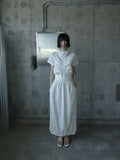 Riren Summer Shirred Zip-up