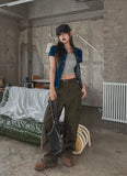 P.O. Straight Cargo Cotton Pants