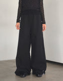 Tashani Two Lines Color Matching Wide Pants