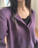 Messe Basic Round Neck Long Sleeve Cardigan