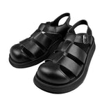 High hoop fisherman leather sandals