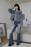 Peach Vintage Wash Denim