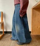 Unidy Washing Balloon Wide Denim Pants