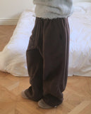 Reno cut fleece two-way wide pants