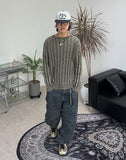 Raed Vintage Dyeing Ribbed Knit