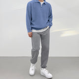 Dual zip-up collar knit