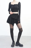 Lipto Lace Crop T-Shirt