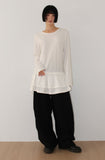 (Brushed) FRILL STRAP LONGSLEEVE