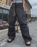 Vianne wide two-tuck banding pants