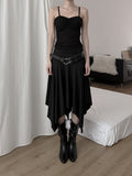 Lay Shirred Mesh Layered Sleeveless