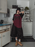 99 Raglan Oversized Knit Short Sleeve