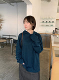 [unisex] Coniten Stripe Over Hood Long Sleeve Tee