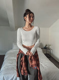 [U-BASIC] Mizuko crop round fleece long sleeves