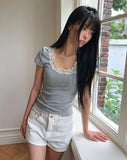 Rofil Lace Short Sleeve T-shirt