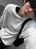Angora Mohair Knit Long Sleeve