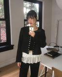 Into Wool Tiered Frill Wrap Skirt