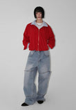 STRIPE COLLAR LAYERED JUMPER