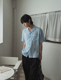 Edith Linen Half Shirt
