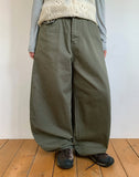Kiruhi Stripe Rivet Balloon Wide Pants