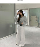 Loose Wide Clean Washing Four-Season Denim Cotton Pants