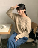 Mekin pocket cable knit