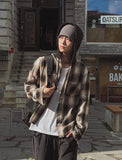 Royke Damage Hooded Check Shirt