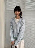 Kunik Punching Hood Knit Cardigan