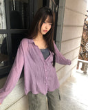 Glitz Summer Pocket See-through Shirt