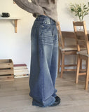 [MADE] Rabat hem snap wide denim pants