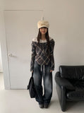 Hipas Washing Balloon Wide Denim Pants
