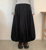 Gilterno Pintuck Banding Balloon Long Skirt