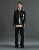 Horsehide Round Cut Single Jacket