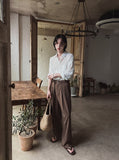 Cooling Belted Two-Tuck Slacks