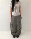Poron Cargo Wide Pants