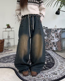 Kai Patchwork Banding Denim Pants