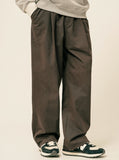 Cage Semi Wide Cotton Pants