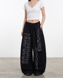 Manny Strap Printing Balloon Sweatpants
