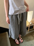 [unisex] Maril Banding Bermuda Cotton Pants