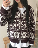 Kumu Nordic Round Collar Two-Way Knit Zip-Up