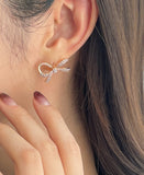 Rendine Ribbon Cubic Earring