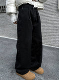 Winter Pintuck Cotton Pants