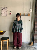 Neton corduroy wide pants