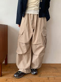 [unisex] Mokili Pintuck Cargo Wide Pants