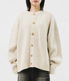 Big Jacquard Button Cardigan