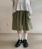 Kotone Banding Wappen Cargo Bermuda Pants