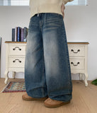 Hanoku Washing Balloon Denim Pants