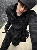 Pigment Long Sleeve Line Hood Zip-up