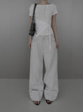 Tie Knot Boat Neck Tee