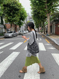 Tecto Summer Frill Banding Midi Skirt