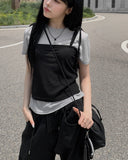 [MADE] Cushy Bustier Short Sleeve T-Shirt Set